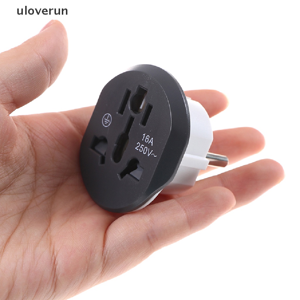 Phích Cắm Chuyển Đổi UK US AU Sang EU AC 16A Tiện Dụng