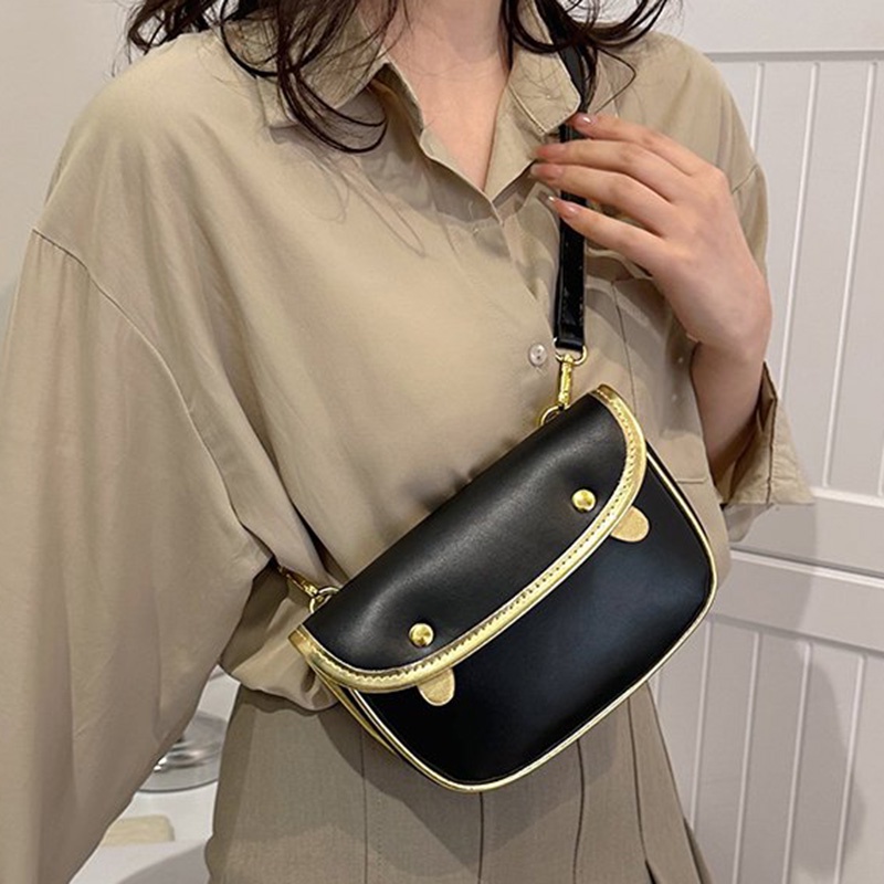 Ielgy Túi Đeo Chéo Khóa Nam Châm Màu Vàng Chất Lượng Cao Đơn Giản Và Có Thể Điều Chỉnh Nhiều Cách Khác Nhau