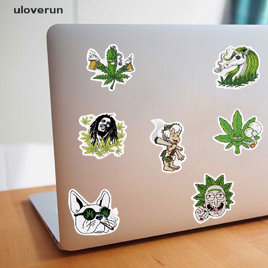 Bộ 50 Miếng Dán Trang Trí Vali Laptop Chống Thấm Nước Hình Nhân Vật Graffiti