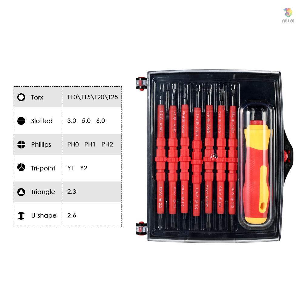 Bộ Tua Vít Sửa Chữa Điện 7 Trong 1 1000V Chuyên Dụng