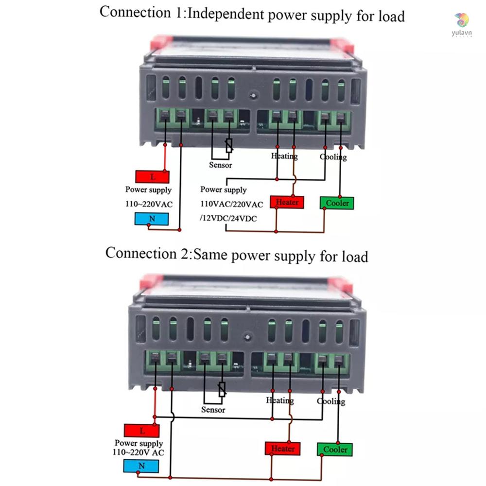 Bộ Điều Chỉnh Nhiệt Độ Và Độ Ẩm Kỹ Thuật Số Với Đầu Ra Cảm Biến Tích Hợp Rơ Le 110-220V