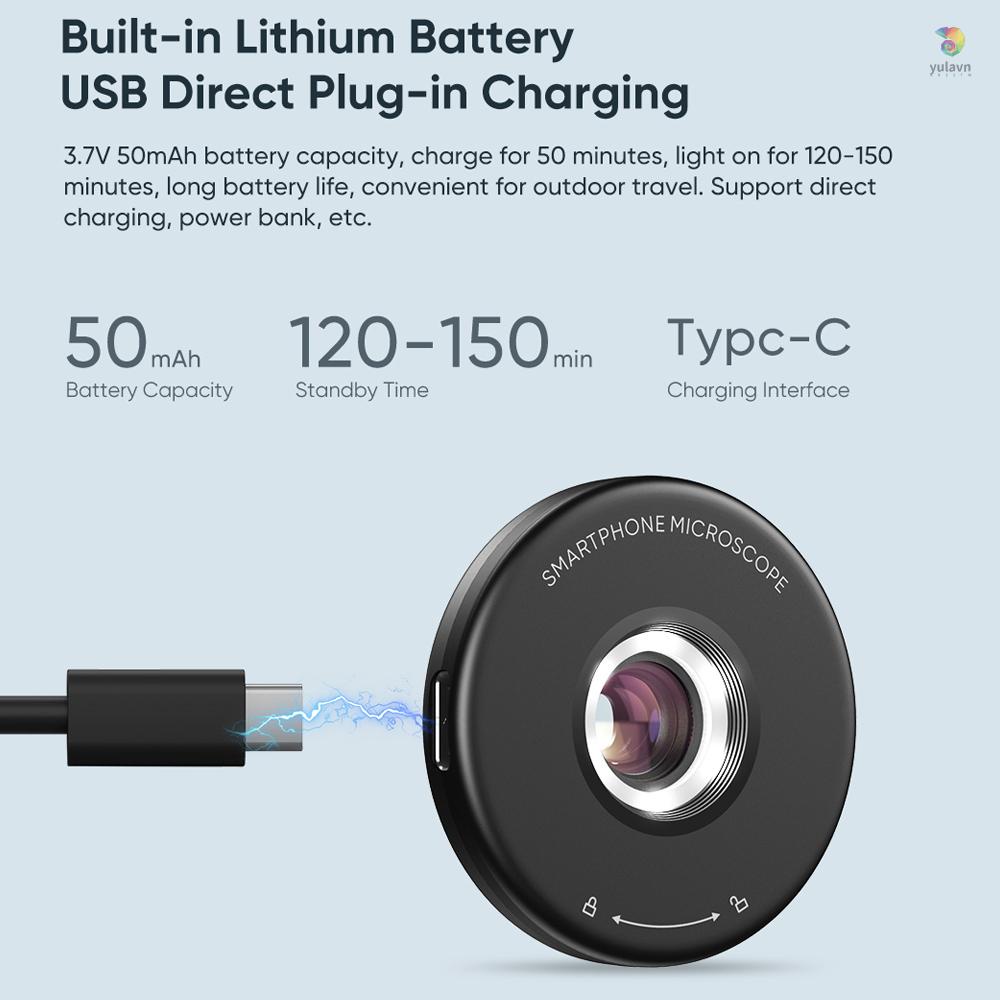 Kính Hiển Vi Di Động Đa Năng Với 6 Đèn LED Không Cần APP Với CPL Cho Quan Sát Hàng Ngày