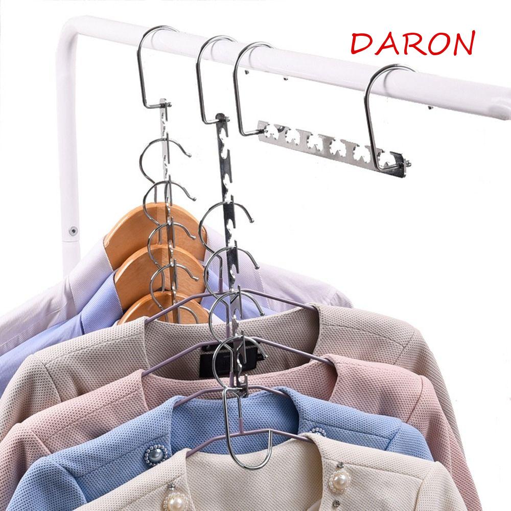 1 Móc Treo Quần Áo Bằng Thép Không Gỉ Tiết Kiệm Không Gian Đa Năng