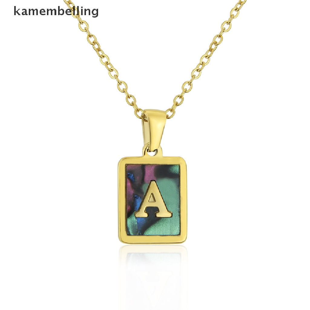 Vòng cổ Mặt 26 Chữ Cái Bằng Thép Không Gỉ Thời Trang kamembelling