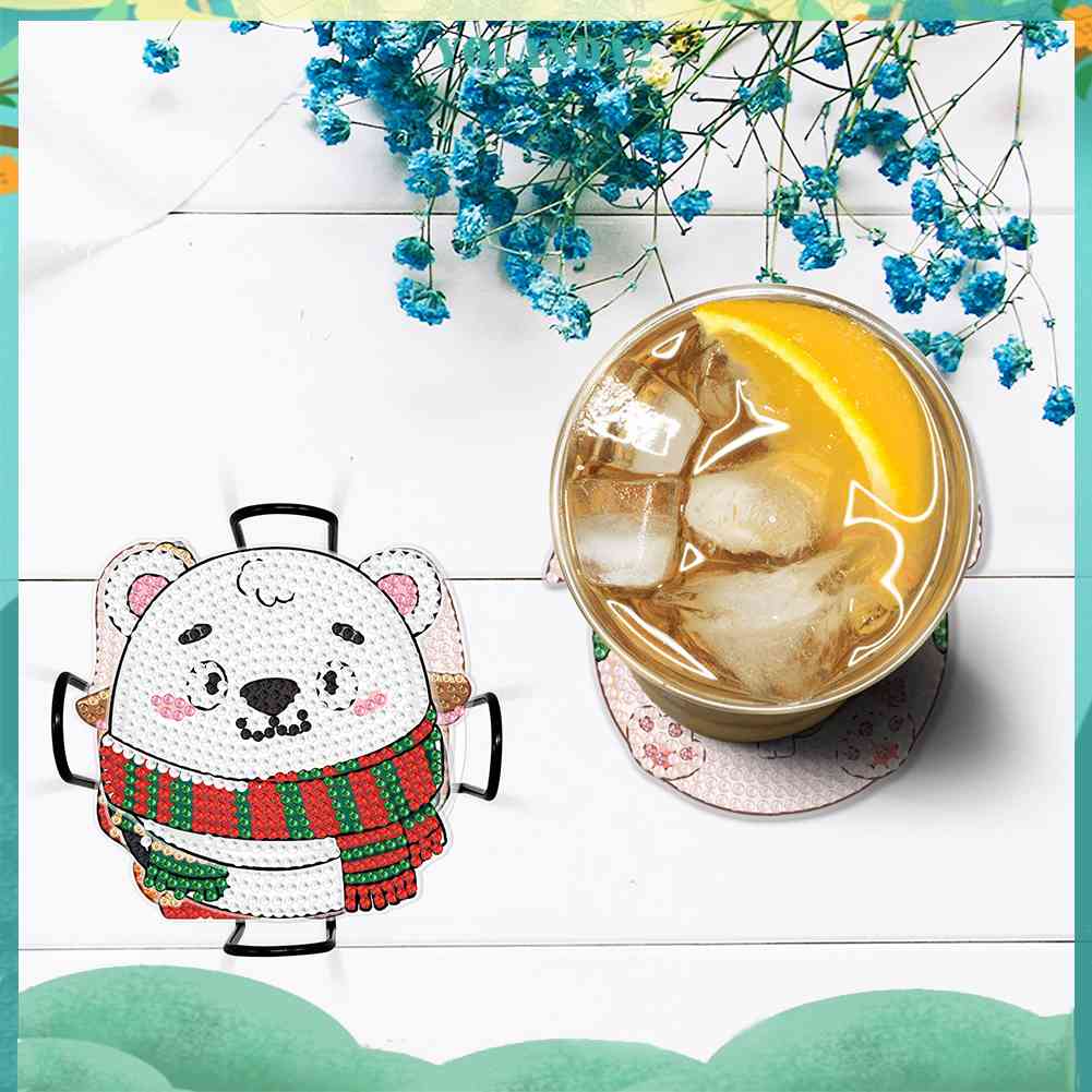 Đế Lót Ly Pha Lê Có Thể Tái Sử Dụng Kèm Giá Đỡ Tiện Lợi Sự Bảo Vệ