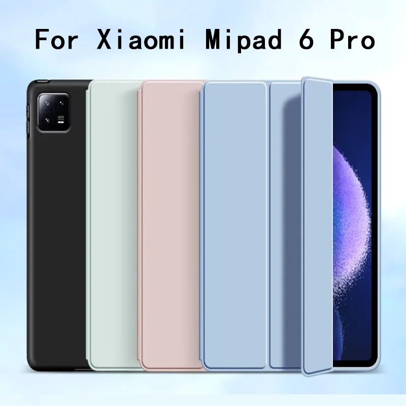 Vỏ Bao Da Máy Tính Bảng Silicone Nắp Lật Nam Châm Cho Xiaomi Pad 6 Pro Mipad Mi Pad 6 Pro case 2023 11 Inch 5 4 Plus