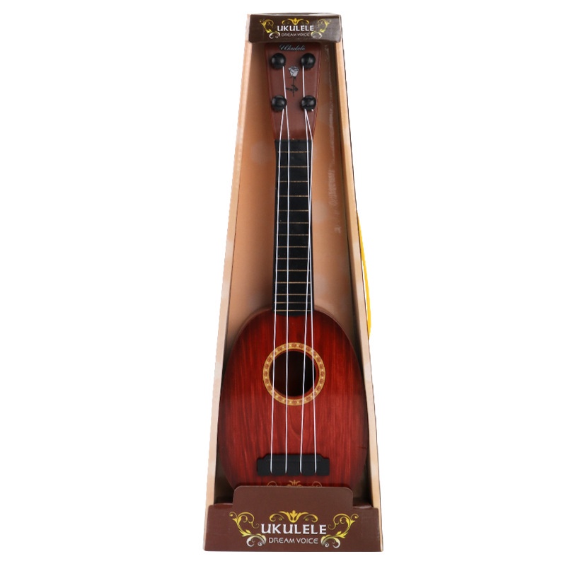 Đàn Ukulele Mini Bằng Gỗ Kèm Hộp Màu Sắc Xinh Xắn Dành Cho Bé