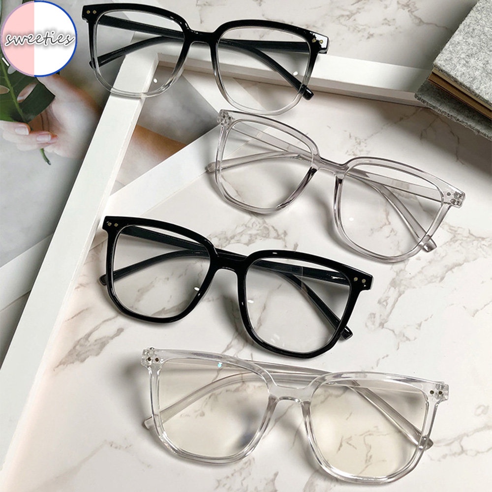 Mắt Kính unisex Hàn Quốc Trong Suốt Chống Ánh Sáng Xanh
