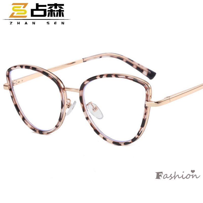 Mắt Kính Chống Ánh Sáng Xanh Gọng Kim Loại Thời Trang Mới 2022 TR90 Cận Thị Cho Nữ