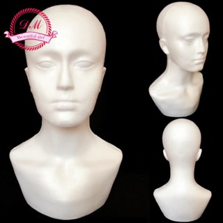 Mô Hình Đầu Ma Nơ Canh Nam Trưng Bày Tóc Giả / Mũ / Khăn Choàng Cổ Bằng Xốp