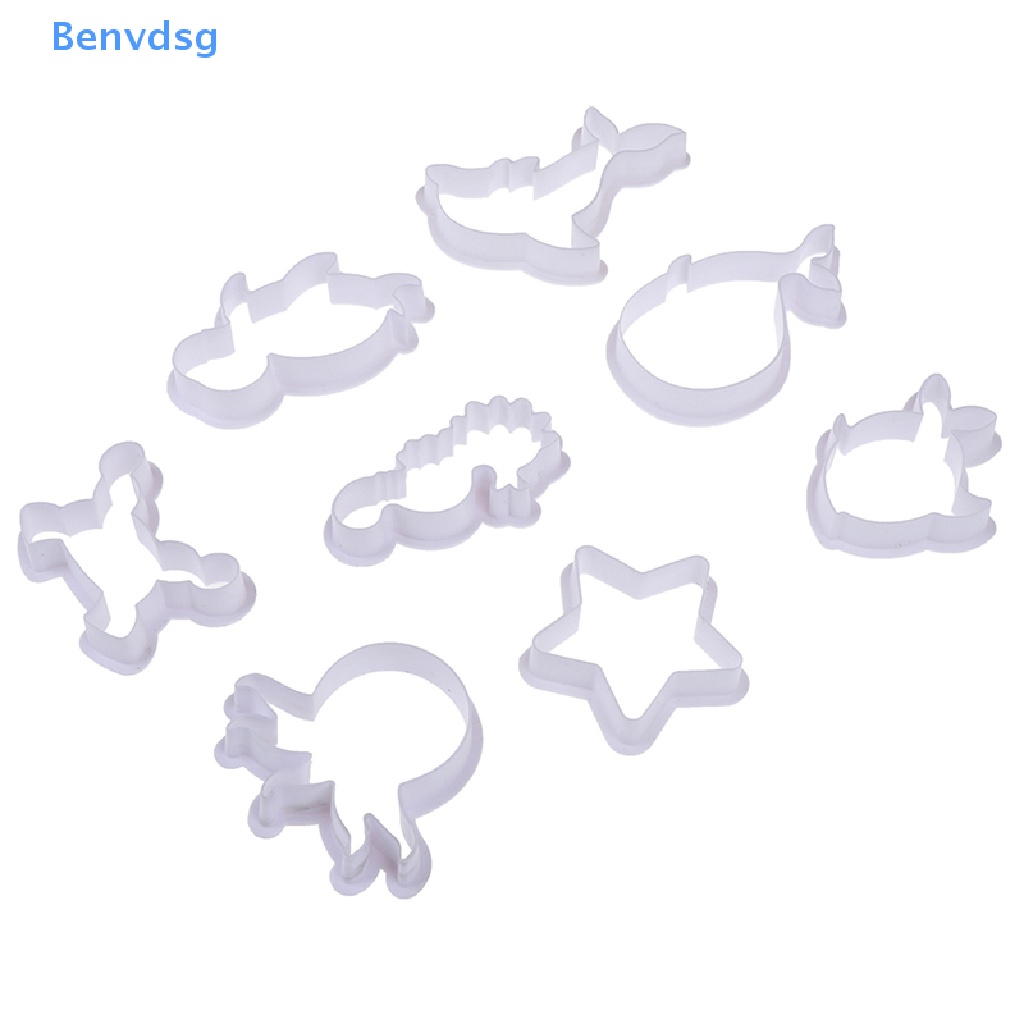 Bộ 8 Khuôn Cắt Bánh Quy Mini Hình Sinh Vật Biển