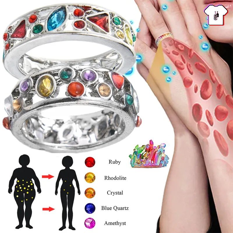 Nhẫn Đính Đá Zircon Nhiều Màu Sắc Tinh Tế Cho Nữ