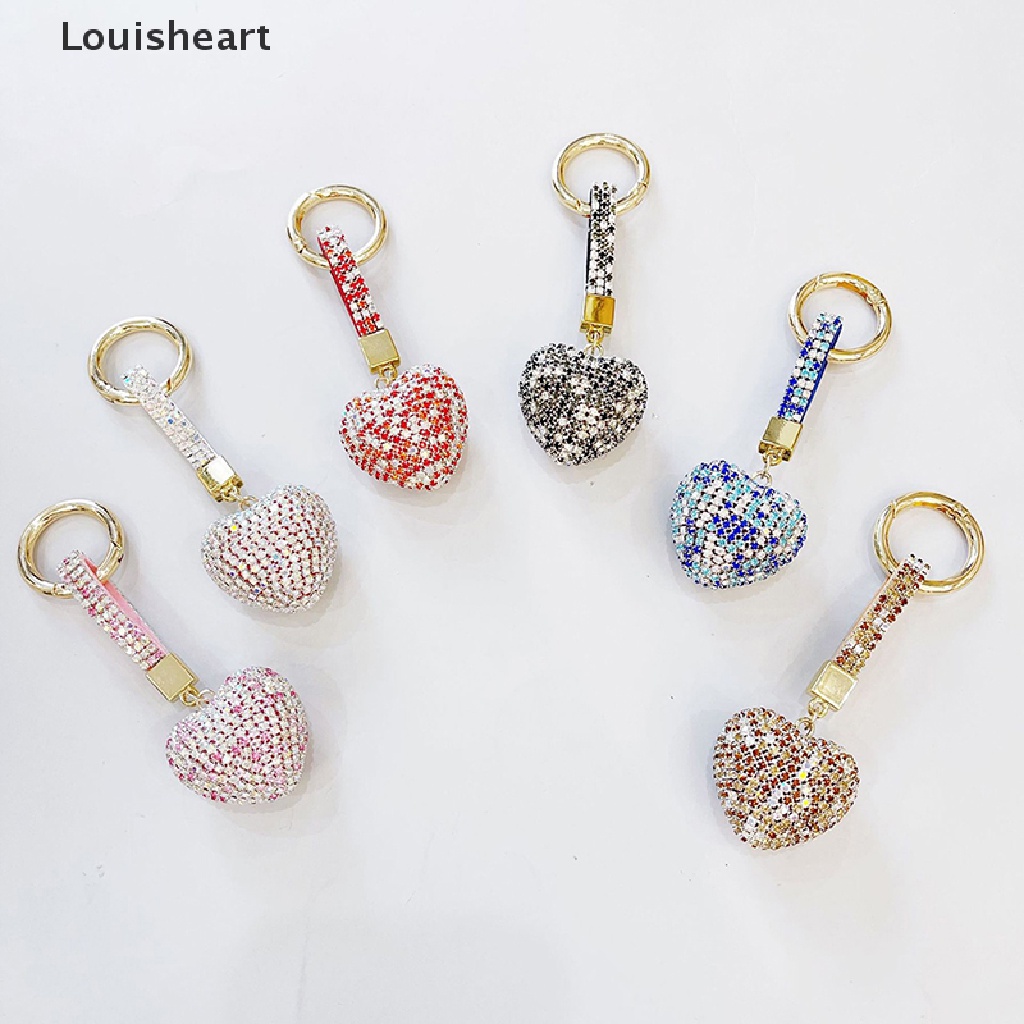 Móc Khóa Hình Trái Tim Đính Đá Louisheart TFG