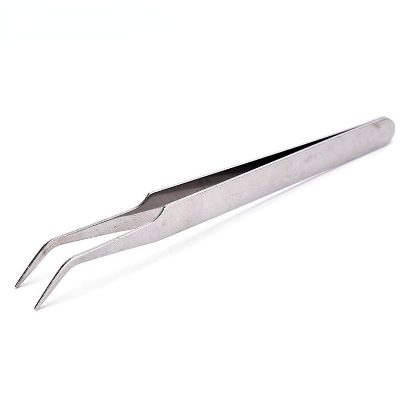 Set 2 Nhíp Inox Gắp Lông Mi / Đá Quý Chống Tĩnh Điện Trang Trí Móng Nghệ Thuật