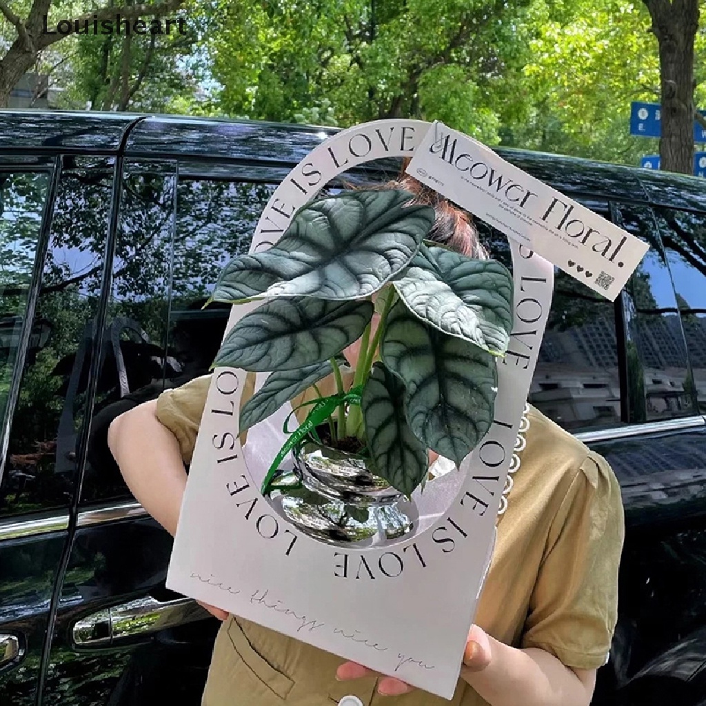 Giỏ Hoa Giấy Kraft Louisheart Chống Thấm Nước Có Quai Cầm Tiện Lợi