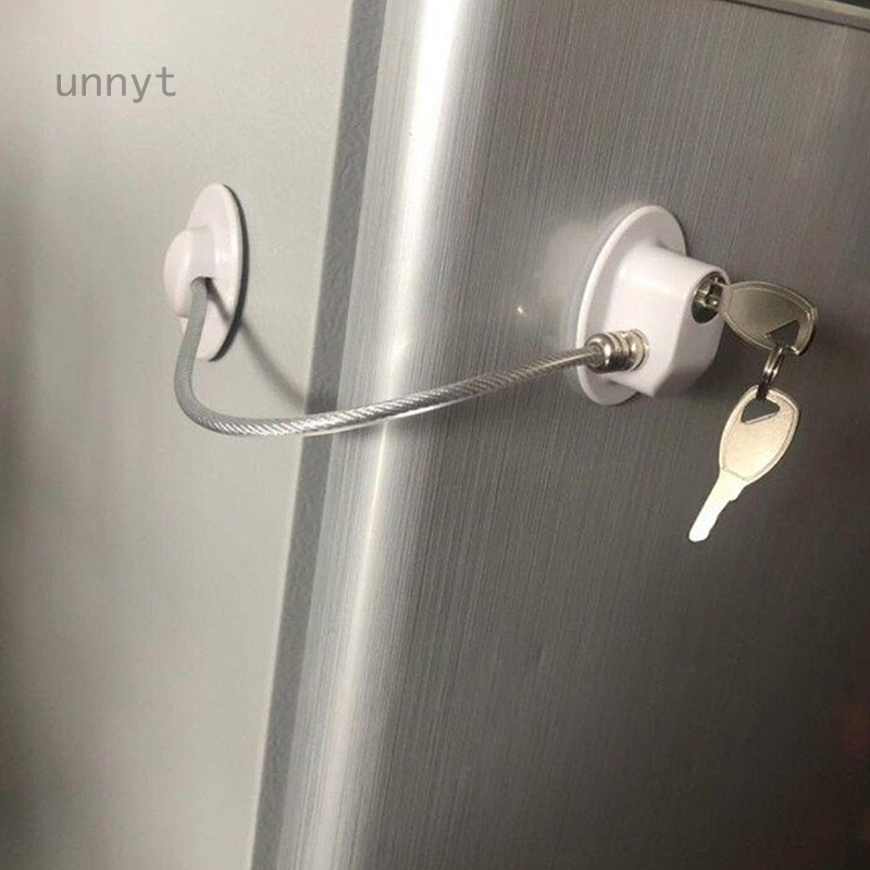 Khóa Cửa Tủ Bằng Hợp Kim Nhôm Bảo Vệ An Toàn Cho Bé Chống Rơi Hàng Mới