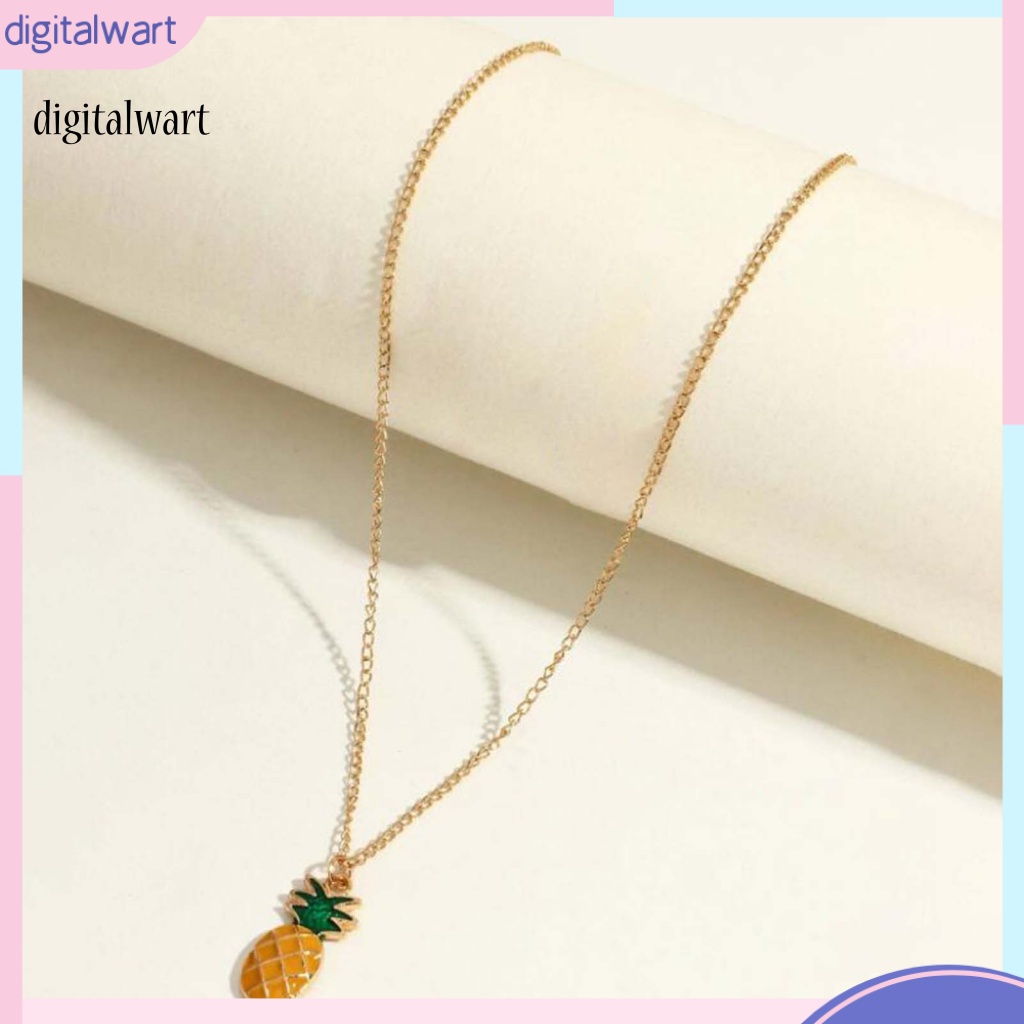 Kỹ Thuật Số| Set 2 Vòng cổ + Bông Tai Hình Quả Dứa Dễ Thương