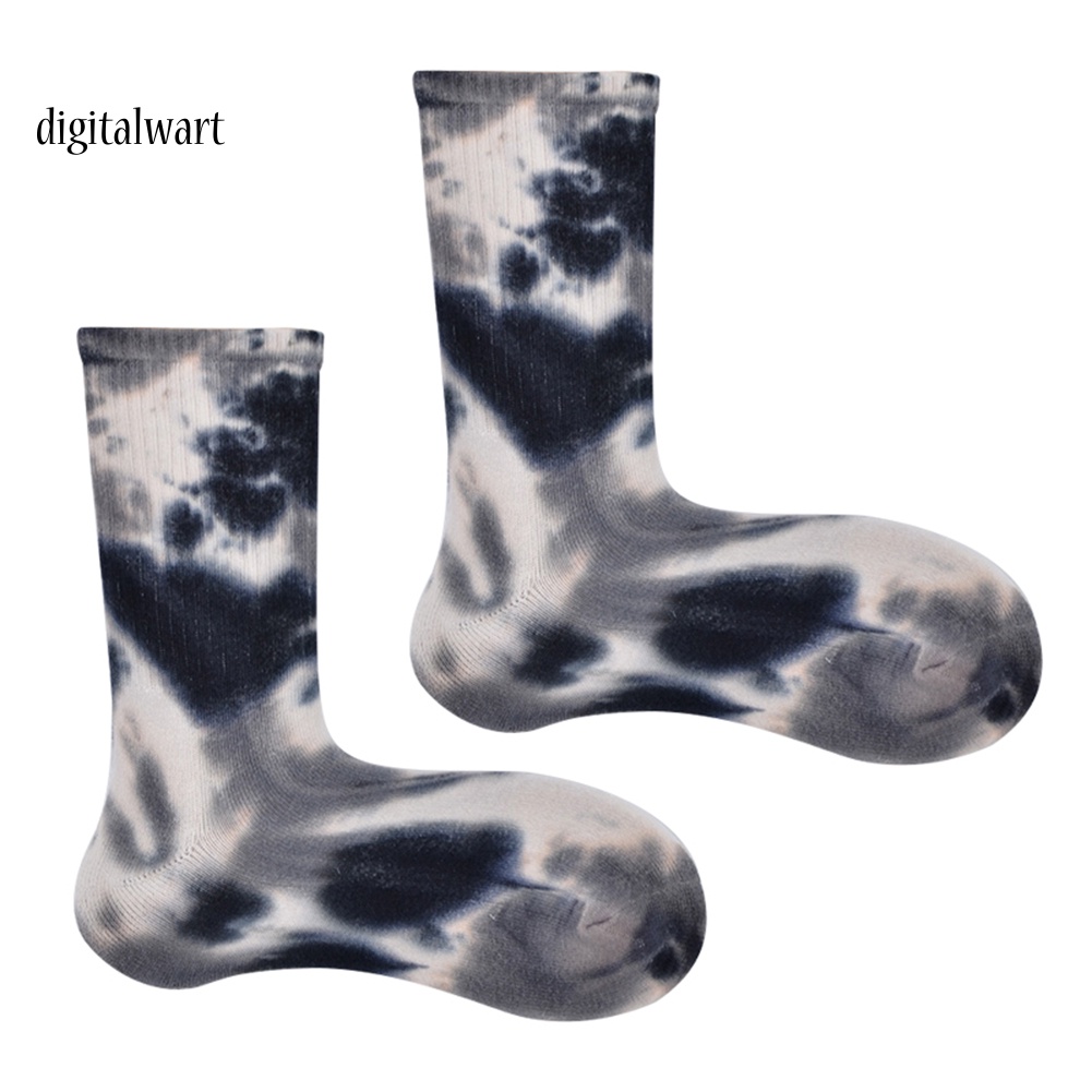 Kỹ Thuật Số| Đôi Vớ Cotton Màu Loang Thoáng Khí Thời Trang Cho Nam Nữ