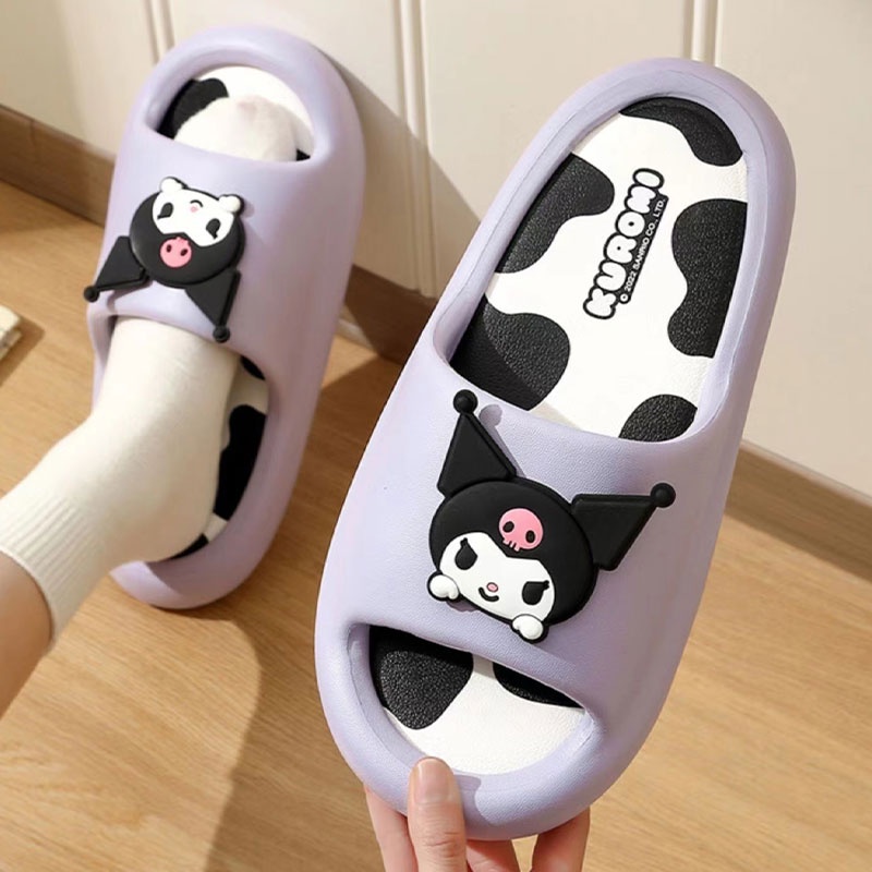 SANRIO Dép Mềm Chống Thấm Nước Họa Tiết Hoạt Hình Dễ Thương Cho Nữ
