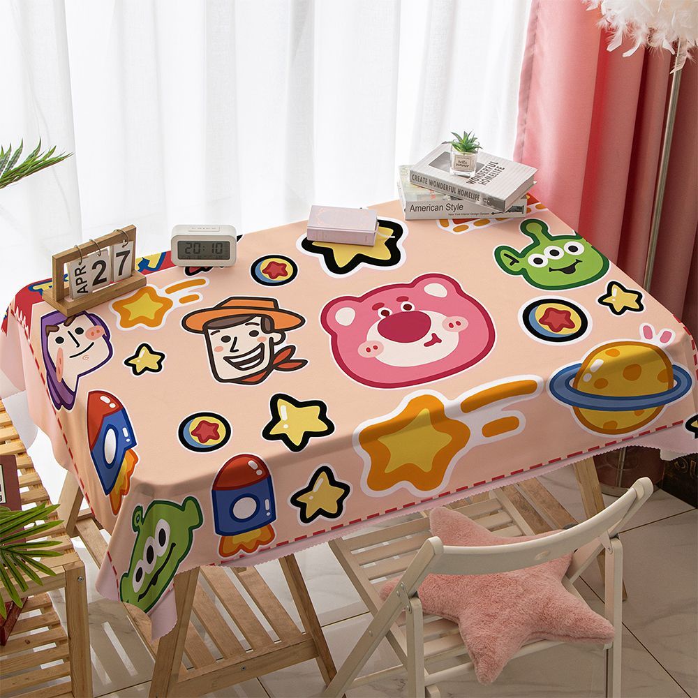 Khăn Trải Bàn Chống Thấm Nước Họa Tiết Hoạt Hình Toy Story Dễ Thương