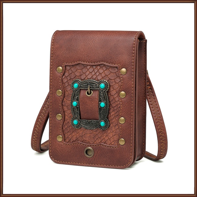 Túi Xách Da Pu Dáng Vuông Màu Trơn Phối Khóa Nam Châm Thời Trang Cho Nữ