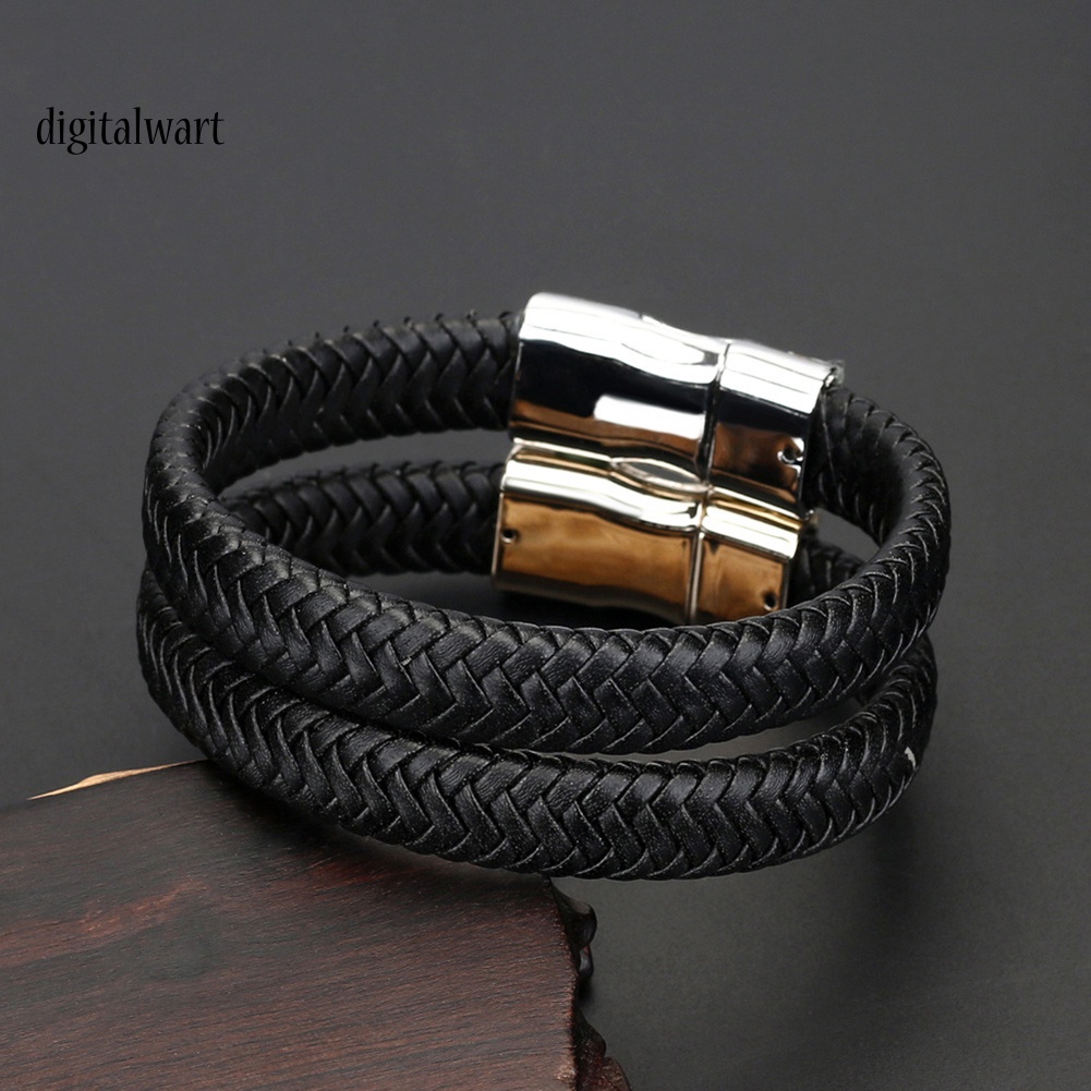 Kỹ Thuật Số| Vòng Đeo Tay Da Giả ThiếT Kế KiểU Vintage ThờI Trang Cho Nam