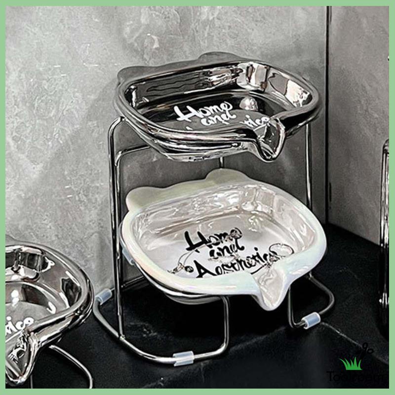 Khay Đựng Xà Phòng Có Rãnh Thoát Nước Kiểu Dáng Sang Trọng Tiện Dụng Cho Gia Đình