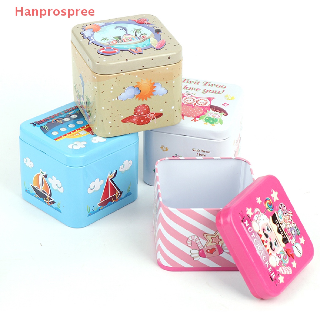 Hanprospree > Hộp Thiếc Nhỏ Đựng Trang Sức Kẹo Nhiều Màu Sắc