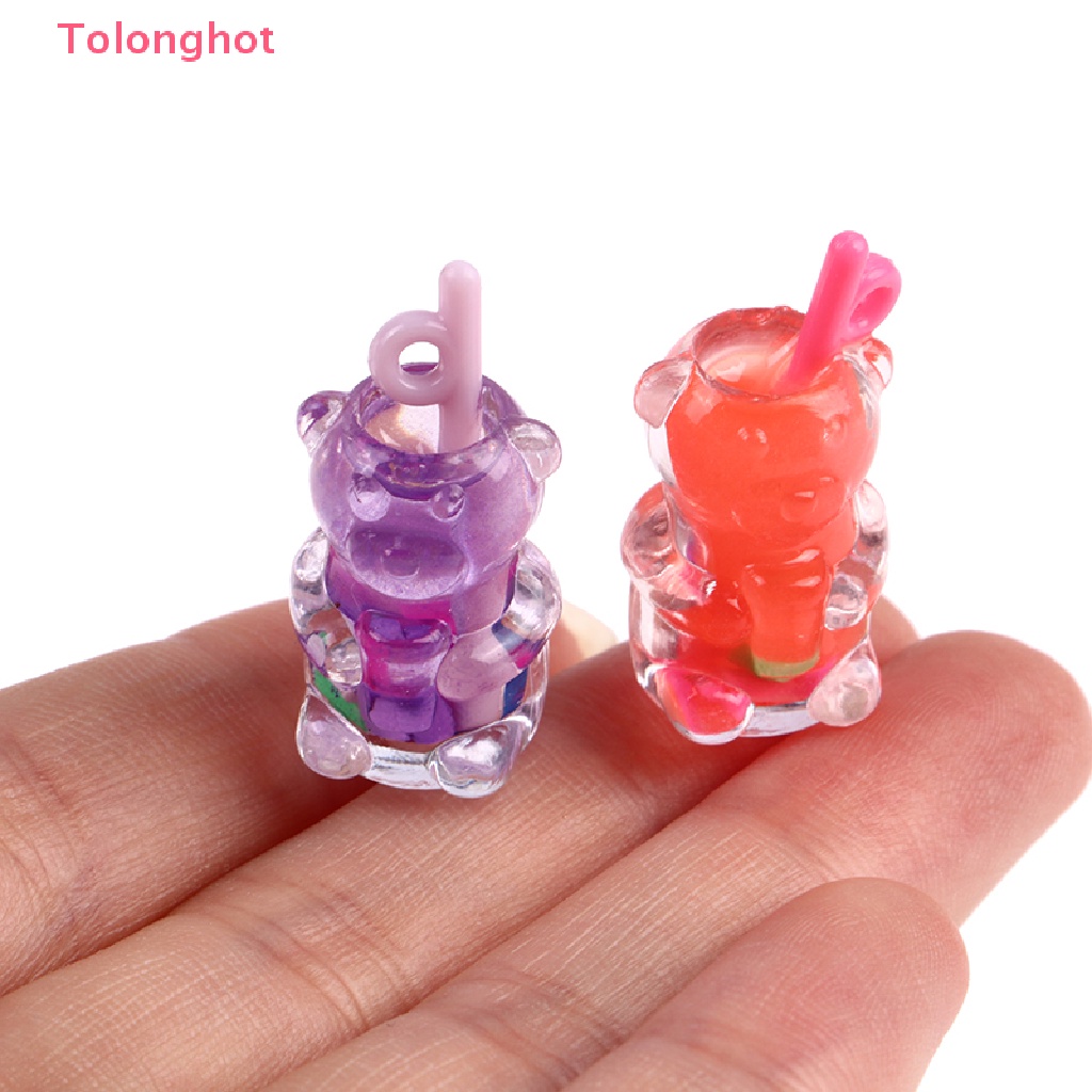 Set 5 Mô Hình Ly Nước Ép Trái Cây / Gấu DIY Trang Trí Nhà Búp Bê 1: 12