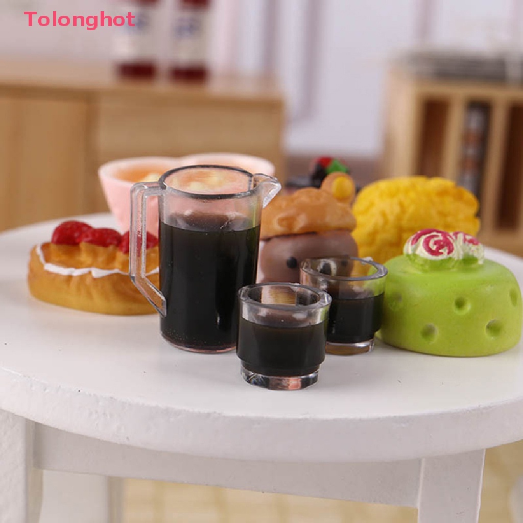 Bộ 3 Ly Trà Mini Tỉ Lệ 1 / 12 Dùng Trang Trí Nhà Búp Bê