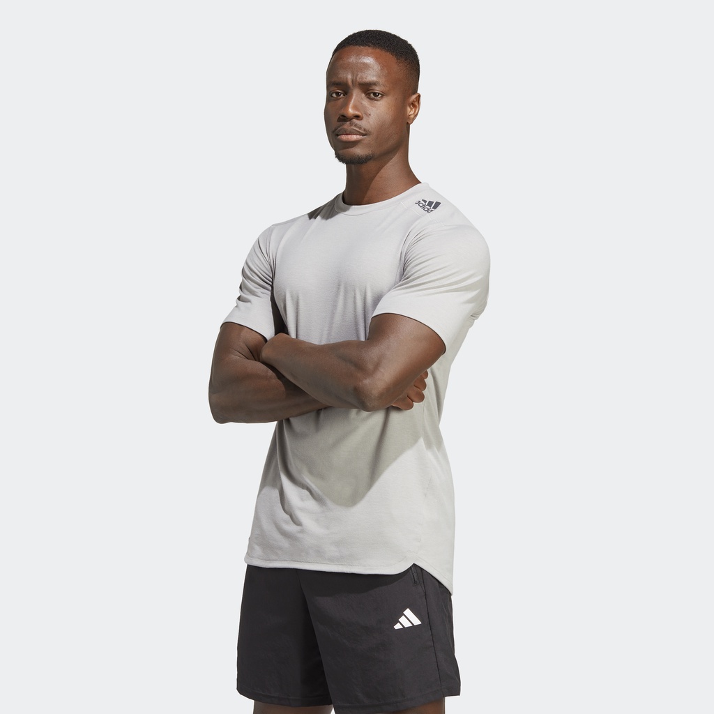 Adidas Tập luyện Áo Thun Designed for Training Nam Xám IC2020