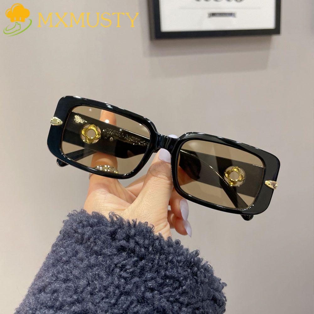 Kính Mát Gọng Vuông Rỗng Kiểu Dáng Thể Thao Thời Trang Cho Nam Nữ