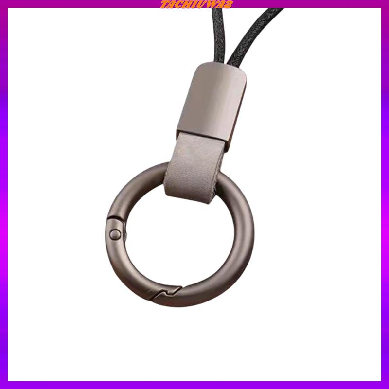 Set 2 Móc Khóa Xe Hơi Bằng Da PU Kèm Chìa Khóa Chống Thất Lạc Tiện Dụng