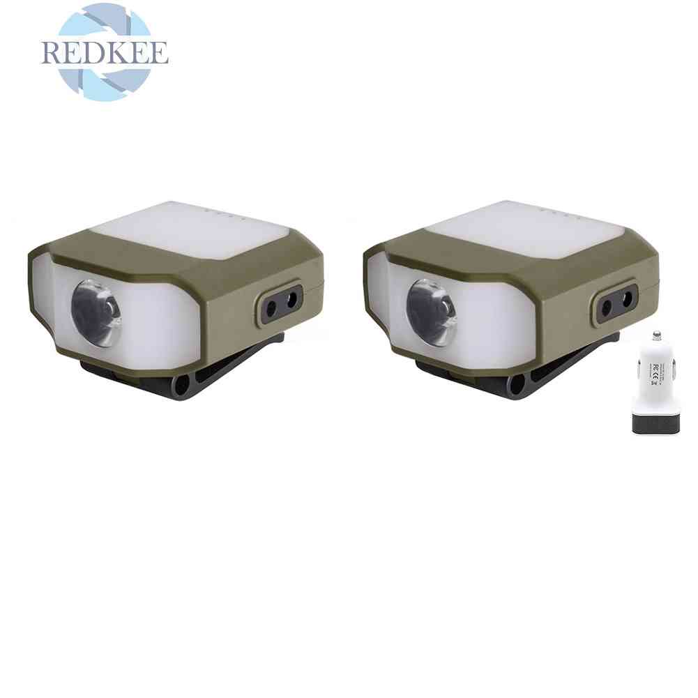 Đèn LED Đeo Trán COB 6 Chế Độ Sáng, Chống Thấm Nước