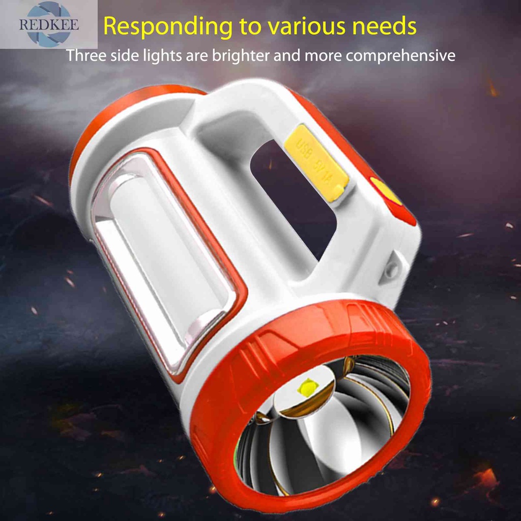 Đèn LED / COB Năng Lượng Mặt Trời Kèm Sạc USB Tiện Dụng Mang Theo Cắm Trại