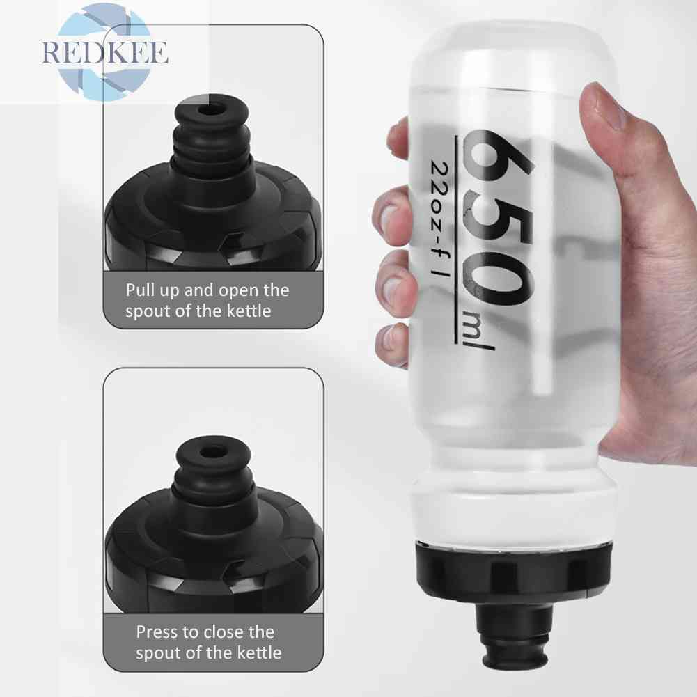 Bình Nước Thể Thao 650ML Kèm Giá Đỡ Tiện Lợi