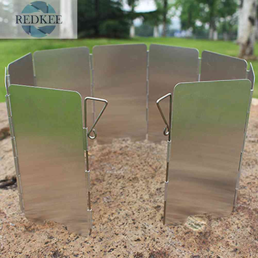 Bộ 9 Tấm Chắn Gió Cho Bếp Gas Cắm Trại