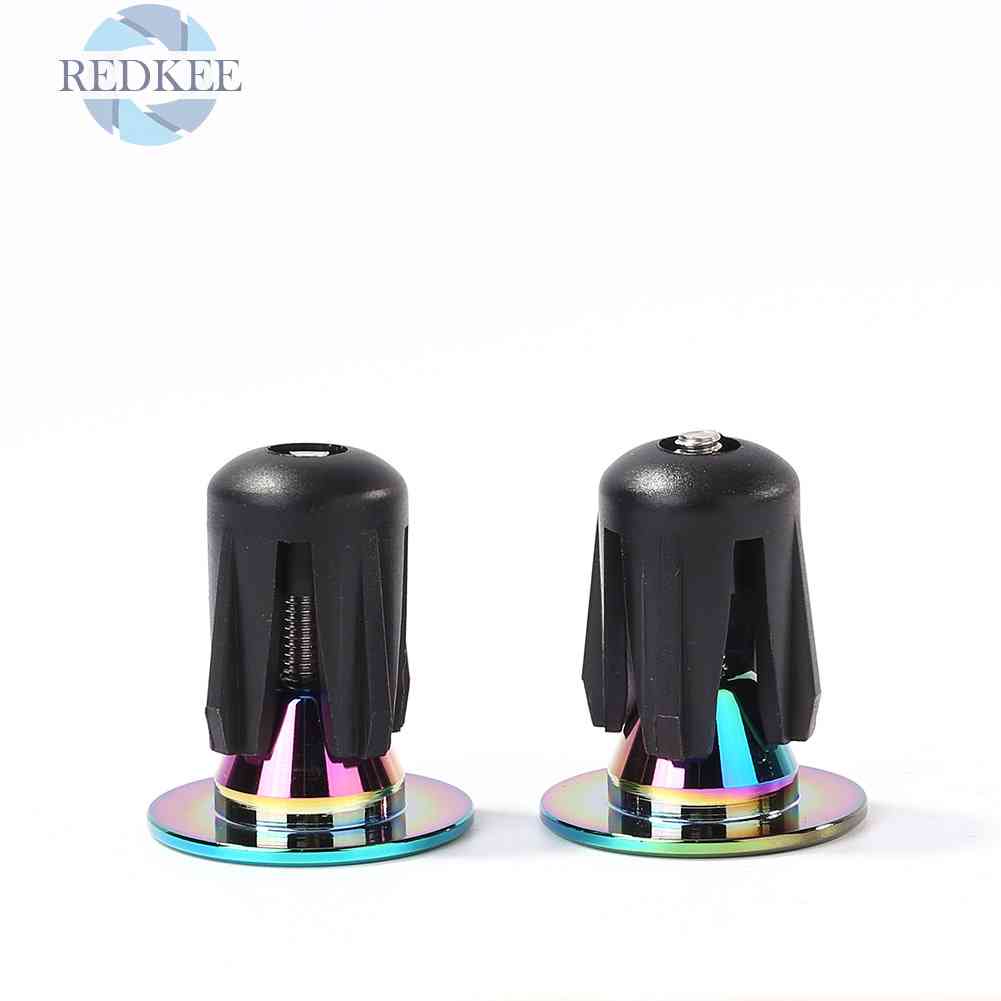 Set 2 Nút Gắn Tay Cầm Xe Đạp Leo Núi Chất Liệu Nhôm