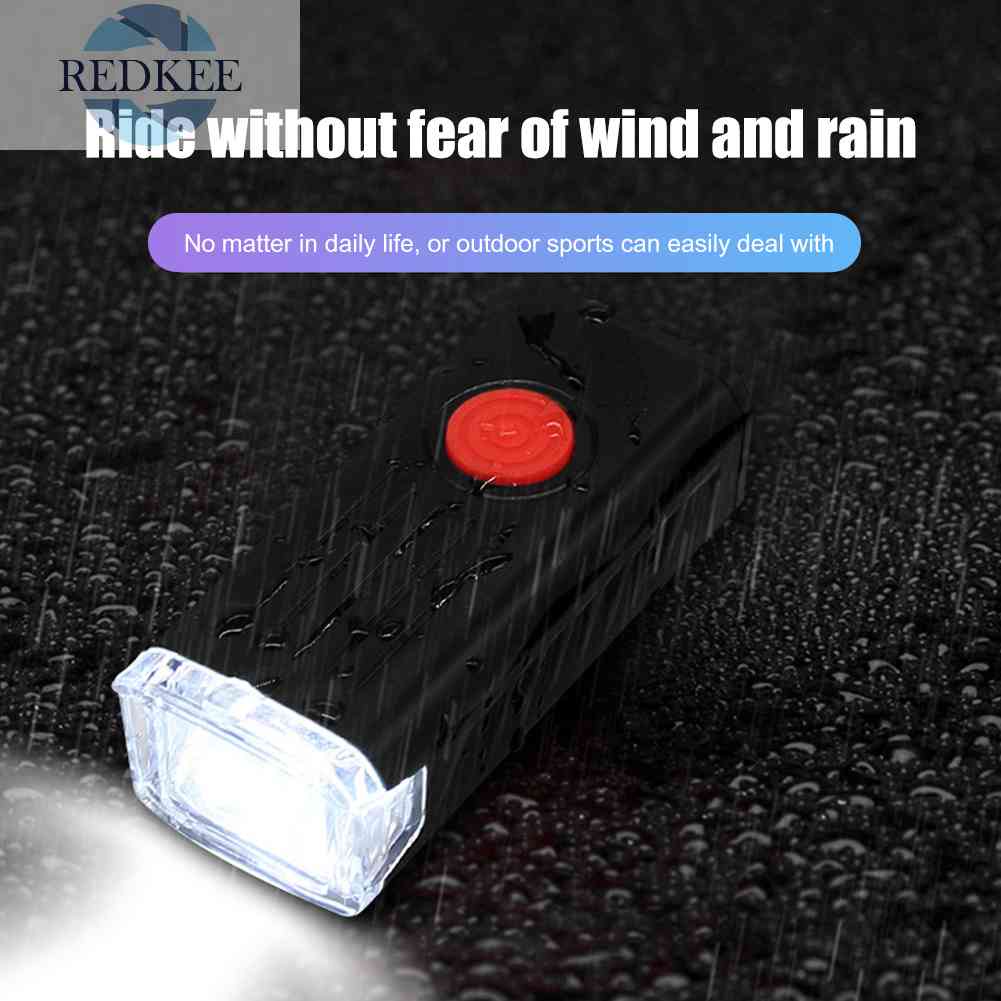 Đèn Pha LED 3 Chế Độ 400LM 700mAh Chống Thấm Nước Có Thể Sạc Lại Bằng Cổng USB Cho Xe Đạp