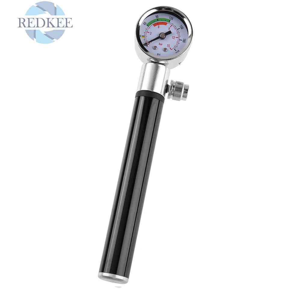 Ống Bơm Xe Đạp Áp Suất Cao Có Đồng Hồ Đo Tiện Lợi