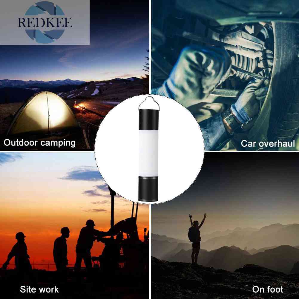 Đèn Pin Sạc Pin Kèm Tripod Chuyên Dụng Cho Đi Cắm Trại / Câu Cá