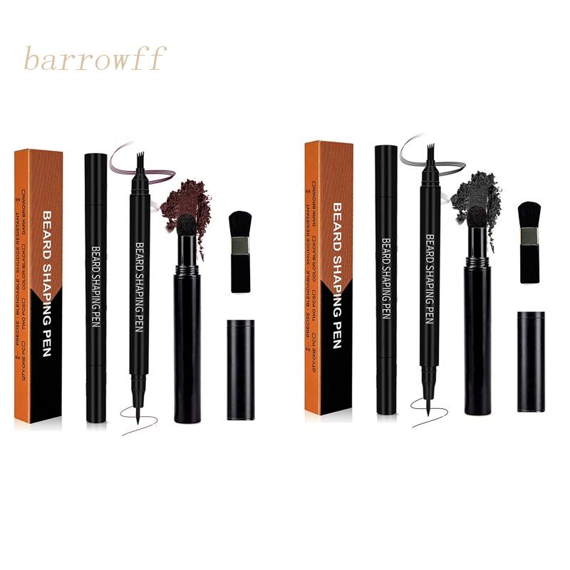 Set 3 Bút Kẻ Râu Đầu 4 Râu Chống Nước Lâu Trôi Tự Nhiên Cho Nam