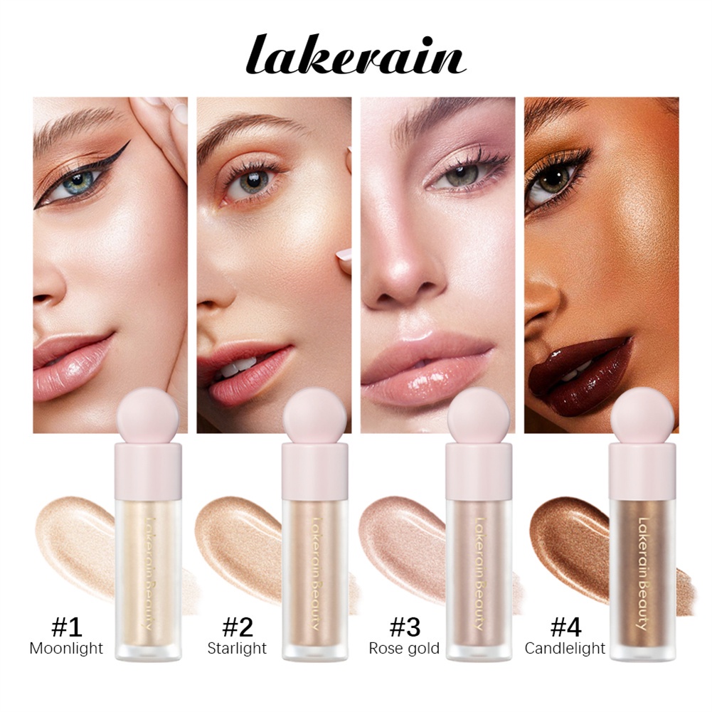 Lakerain Chất Lỏng Có độ Bóng Cao Làm Sáng Cơ Thể Da Khả Năng Sửa Chữa Làm Sáng Cơ Thể Gợi Cảm Bãi Biển Chất Lỏng Có độ Bóng Cao Chống Thấm Mồ Hôi