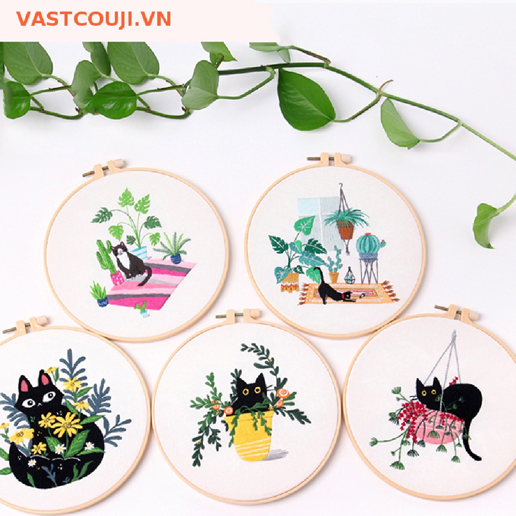 1 Bộ Dụng Cụ Thêu Tranh Chữ Thập DIY Tại Nhà