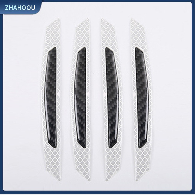 ☃Nhà Cửa☃ Bộ 4 Miếng Dán Phản Quang Chống Trầy Trang Trí Thân Xe Hơi