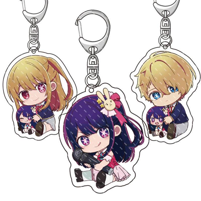 Móc Chìa Khóa Acrylic Hình Oshi no Ko MHoshino Ai Mem Cho Hoshino Aquamarine Kurokawa Akane 2023