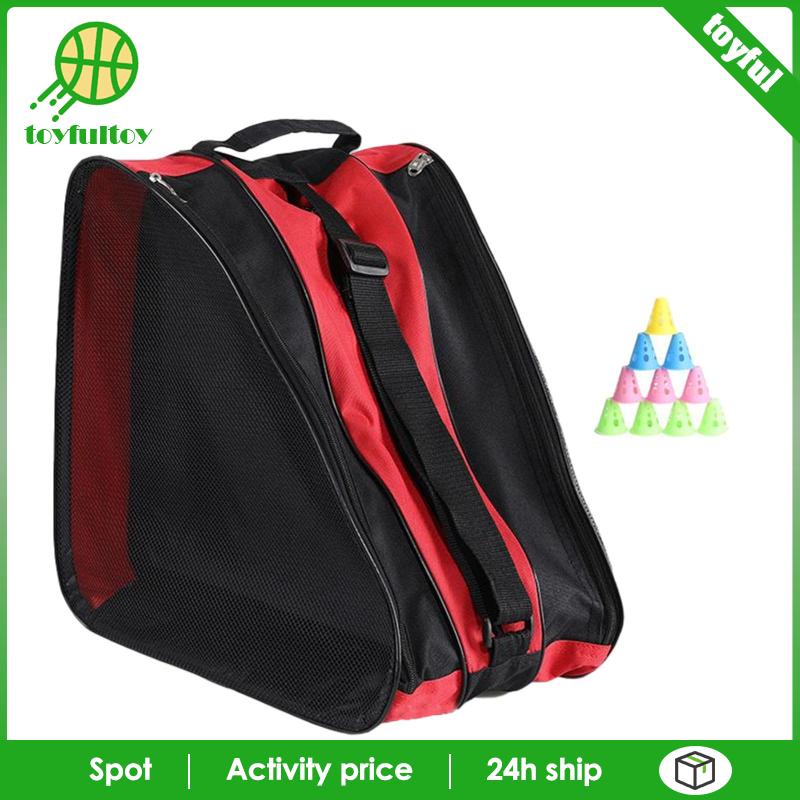 [Toyfulcabin] Túi Trượt Băng 3 Lớp Thoáng Khí Có Tay Cầm Và Dây Đeo Vai Cho Bé Trai Và Bé Gái