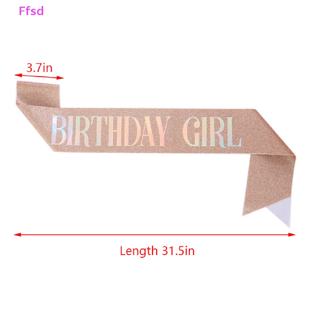 Dây Ruy Băng Đeo Chéo In Chữ 10th 18st 20th 30th 40th Dùng Làm Quà Tặng Sinh Nhật