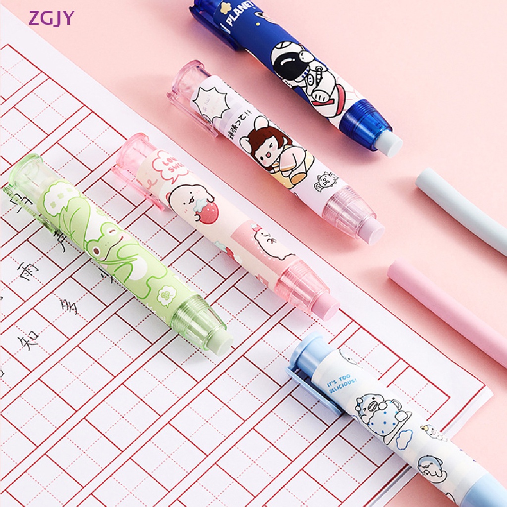 1 Set Gôm Tẩy ZGJY Dạng Nhấn Bằng Cao Su Mềm Mại Có Thể Thu Gọn Cho Trẻ Em Mới