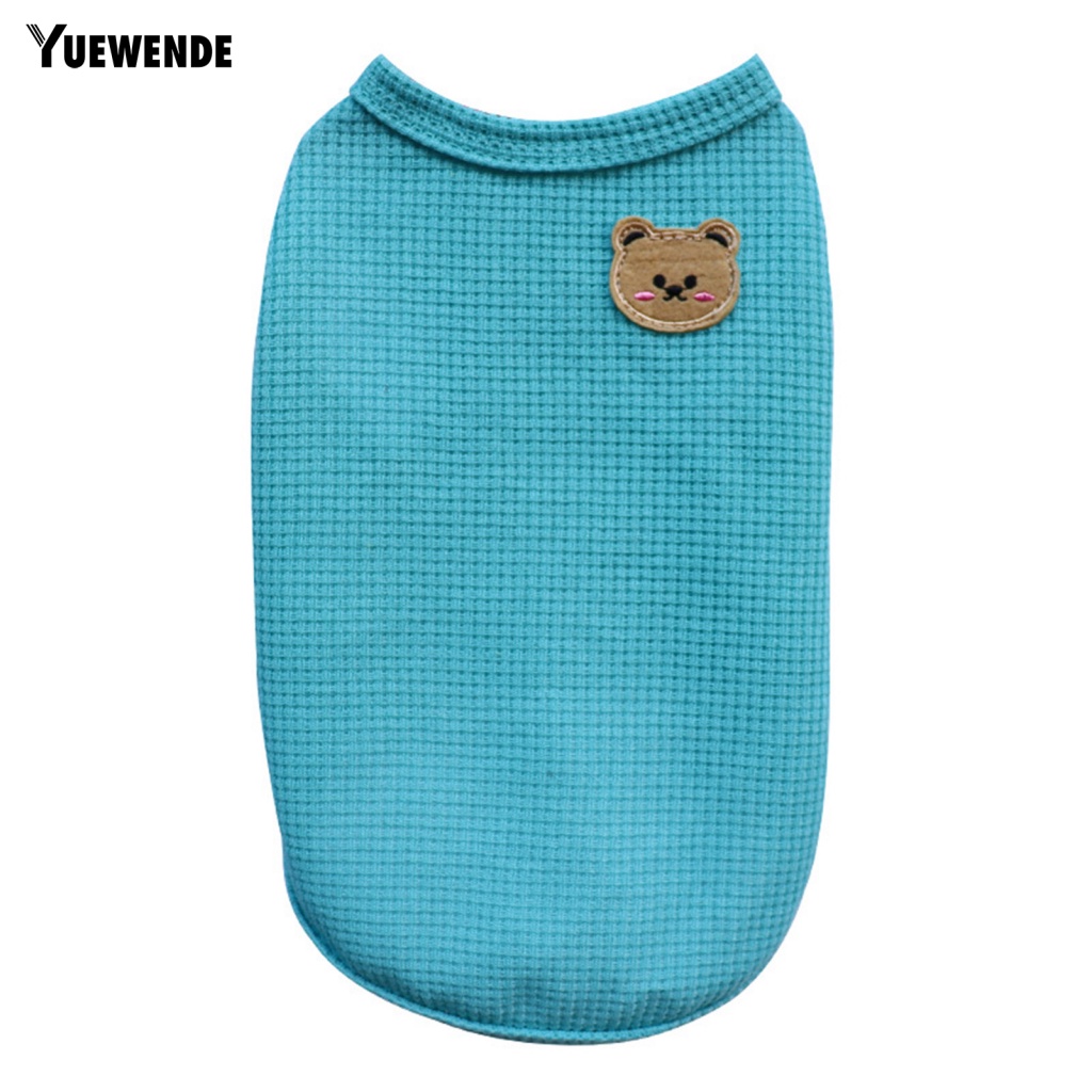 Áo Không Tay Màu Sắc Tươi Sáng In Họa Tiết Bánh Waffle Dành Cho Thú Cưng